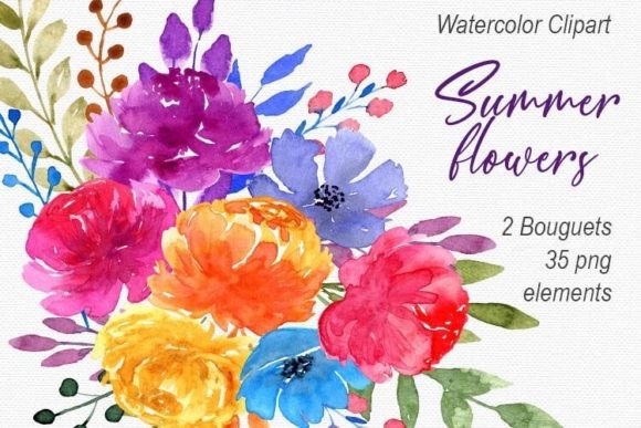 Download Bright Summer Watercolor - Summer Collection