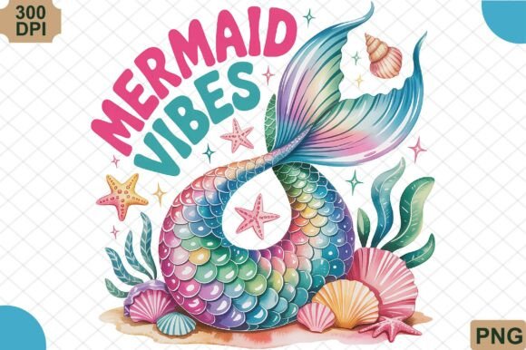 Download Mermaid Tail Summer Vibes PNG - Summer Collection