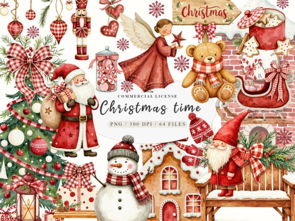 Download Christmas Floral Wreath &amp; Santa Claus - Floral wreath Collection