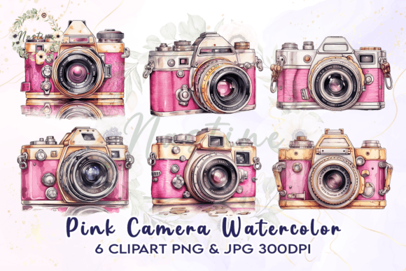 Download Pink Camera Watercolor Clipart - Camera watercolor Collection