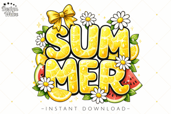 Download Lemon Typography Summer PNG - Summer Collection