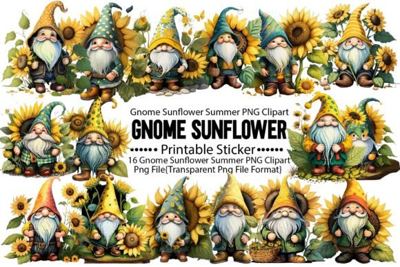 Download Gnome Sunflower Summer PNG Bundle - Premium Resources
