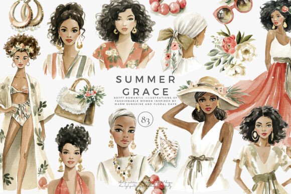 Download Summer Watercolor Clipart Set - Summer Collection