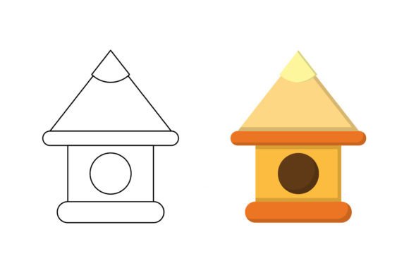 Download Garden Bird House Coloring - Garden bird Collection