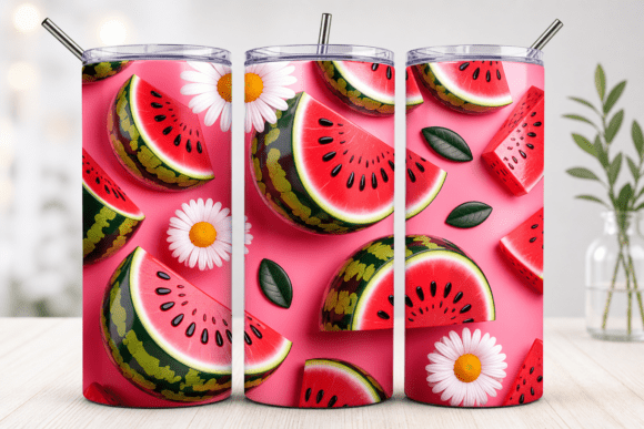 Download Watermelon Summer Tumbler Wrap PNG - Summer Collection