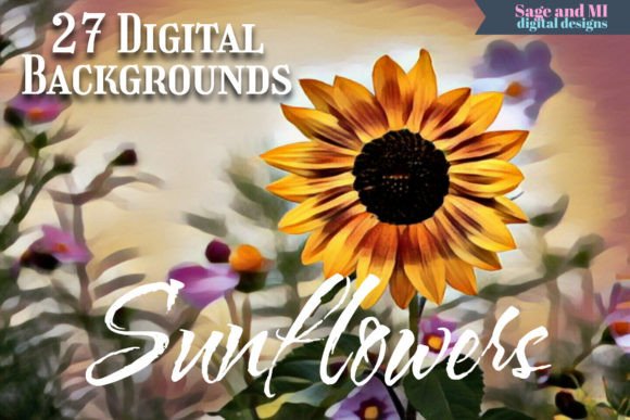 Download 27 Sunflower Digital Art Backgrounds - Sunflower digital art Collection
