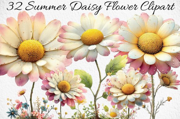 Download Summer Daisy Flower Clipart - Summer Collection