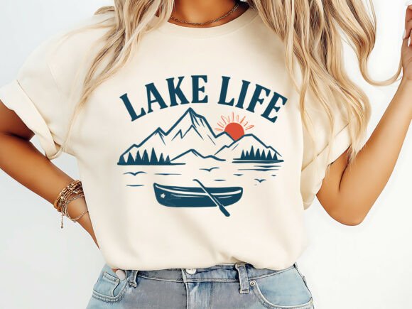 Download Lake Life Summer T-Shirt Design PNG - Summer Collection